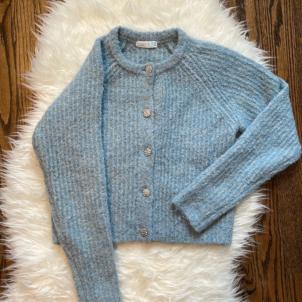 Princess sweater with wool and jewelled buttons - Picture 4 of 9
